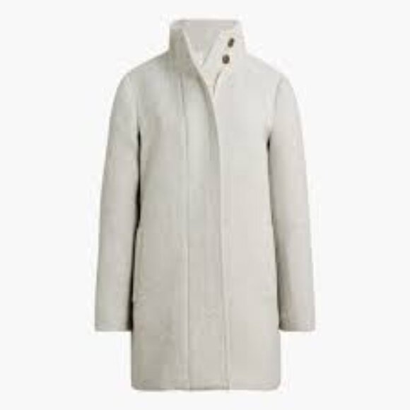 NWT J Crew Factory City coat with button neck size 4 - Picture 6 of 8